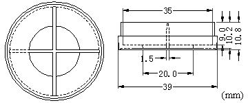 35mm 多孔玻底皿(玻底培养皿，激光共聚焦专用培养皿)尺寸图