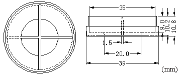35mm多孔玻底皿(玻底培养皿，激光共聚焦专用培养皿)尺寸图
